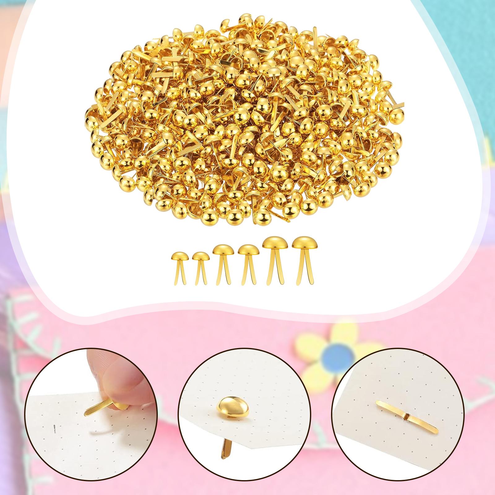 Embellishments For Scrapbooking - Paku Kecil Logam, Pengikat Kertas Mini,