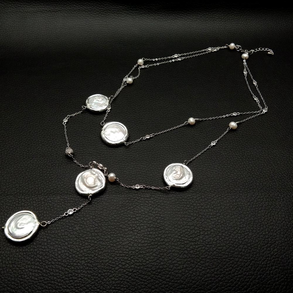 Pearl Trim Chain - yygem 22mm Kalung Rantai Rosario Tepi