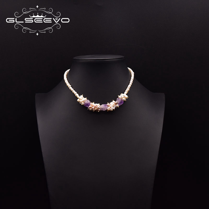 GLSEEVO Kalung Pendek Mutiara  - Pearl Trim Chain ulasan dan harga
