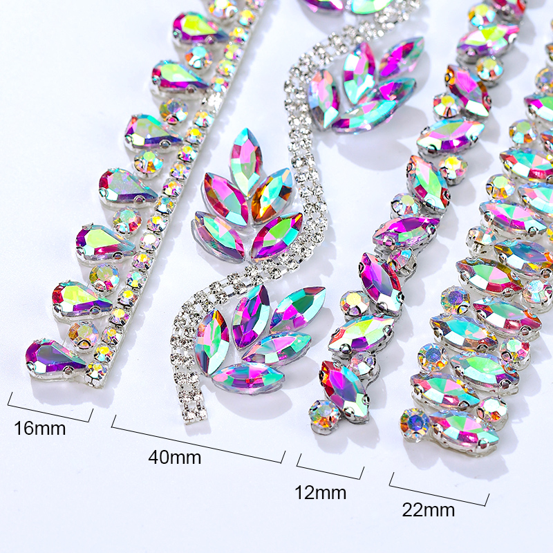 Pita Kristal AB QIAO dengan Hi - Crystal Mesh Fabric ulasan dan harga