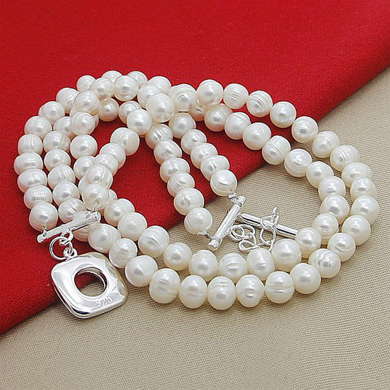 Aravant 925 rantai kalung muti - Pearl Trim Chain ulasan dan harga