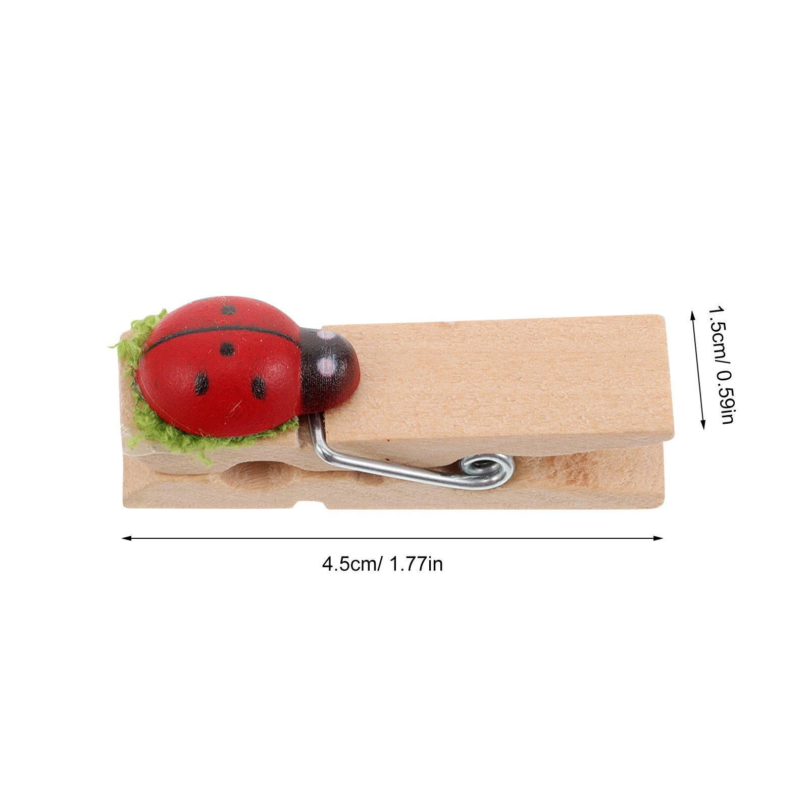 40 buah Klip Kayu Kartun Mini, - Embellishments For Scrapbooking ulasan dan harga