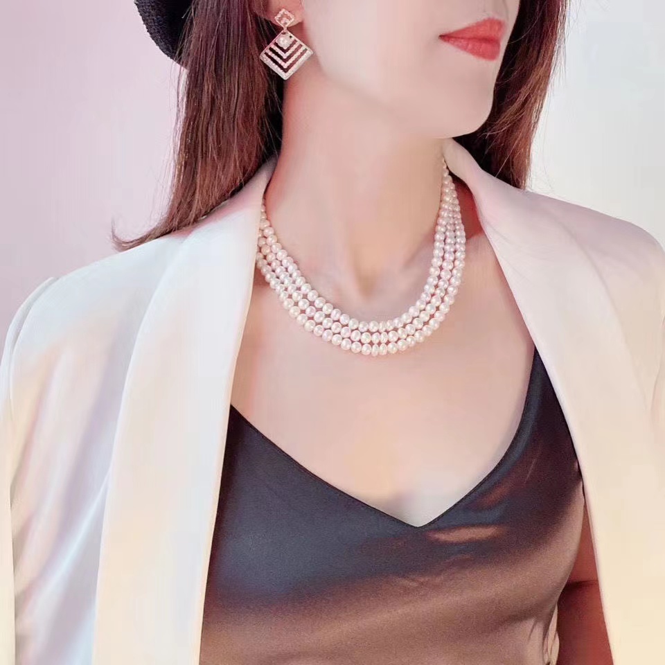 Kalung Mutiara Hampir Bulat Ai - Pearl Trim Chain ulasan dan harga