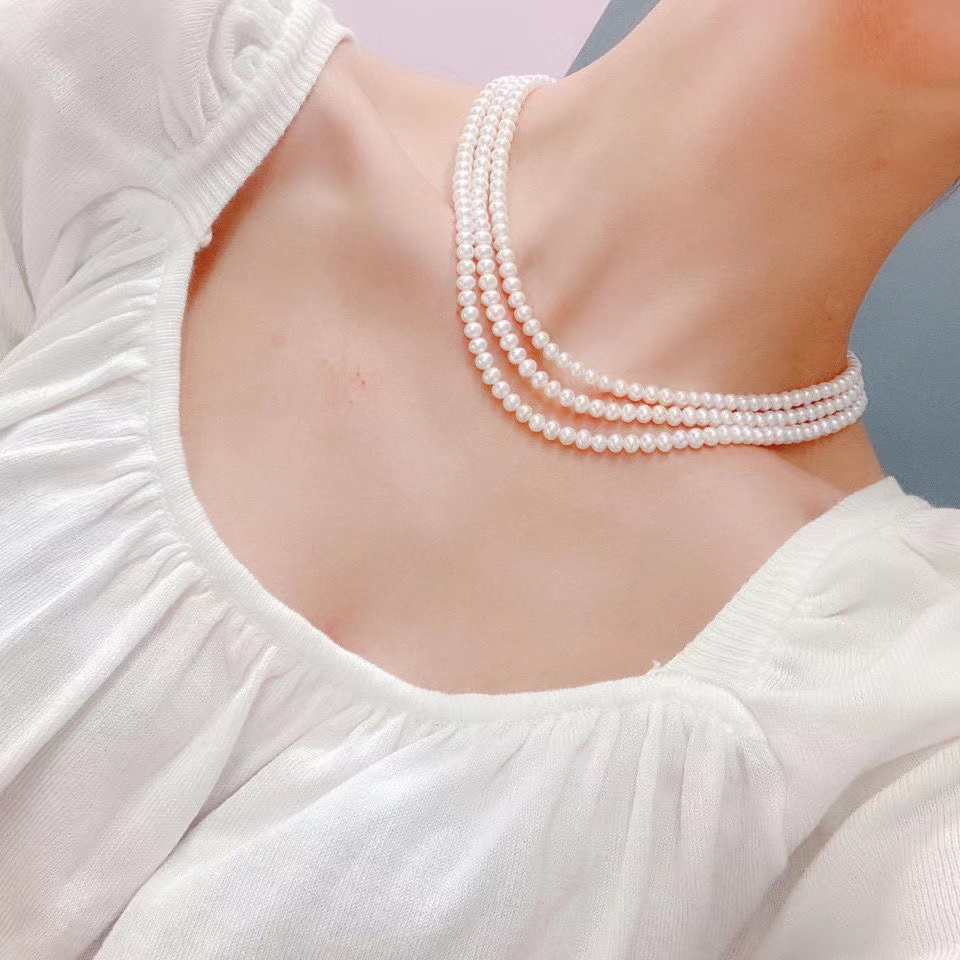Kalung Mutiara Hampir Bulat Ai - Pearl Trim Chain ulasan dan harga