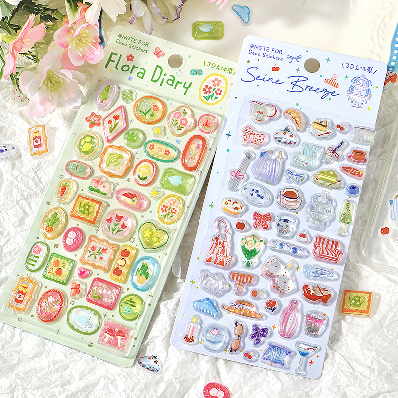 1 Buah/Pak Stiker Timbul 3D Lu - Embellishments For Scrapbooking ulasan dan harga