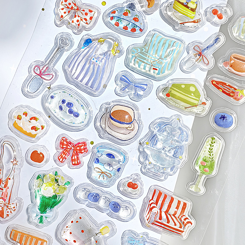 1 Buah/Pak Stiker Timbul 3D Lu - Embellishments For Scrapbooking ulasan dan harga