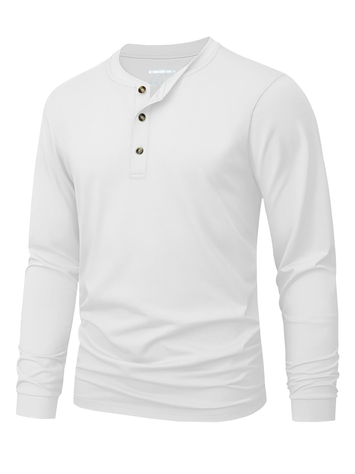 Kaos Henley Pria Polos Warna S - Embellish Knit ulasan dan harga